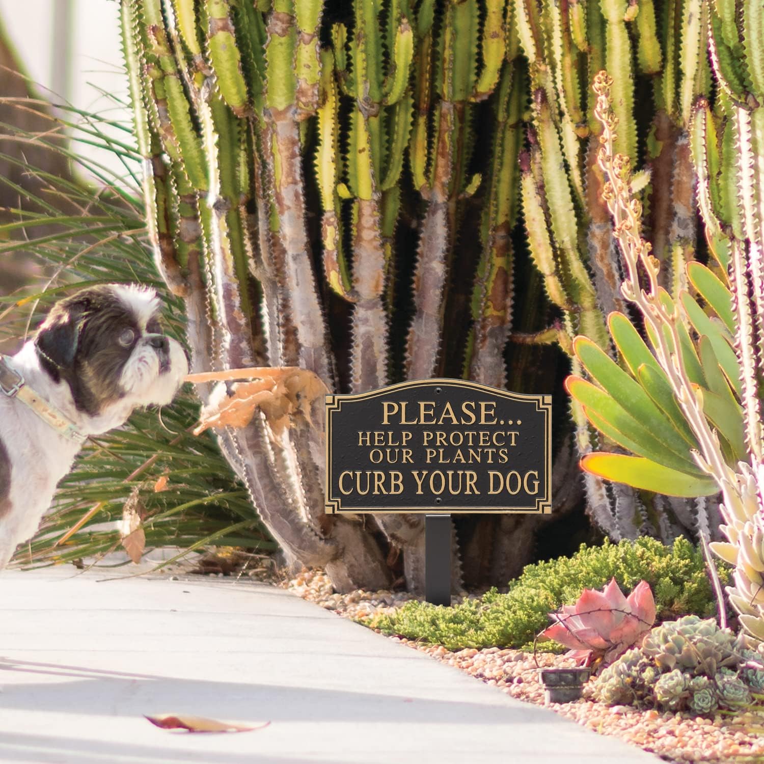 Whitehall™ Keep Dog Off Sign Curb Your Dog Protect our Plants Yard Lawn Sign