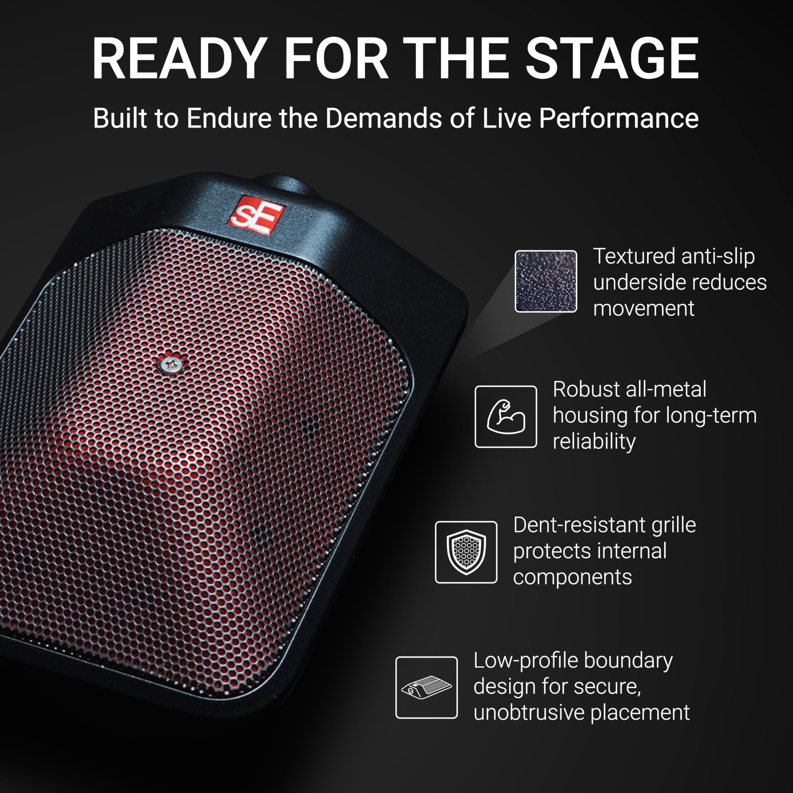 Amazon.com: SE ELECTRONICS BL8 Half-Cardioid Boundary Microphone