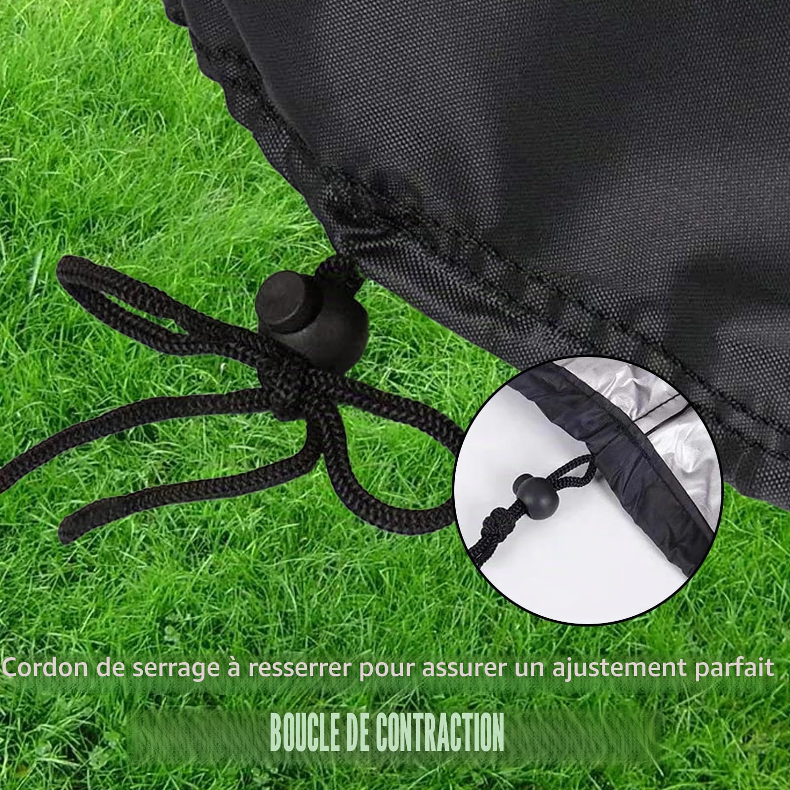 Housse de Barbecue Imperméable Protection Gril UV 50cm SYCK-G045