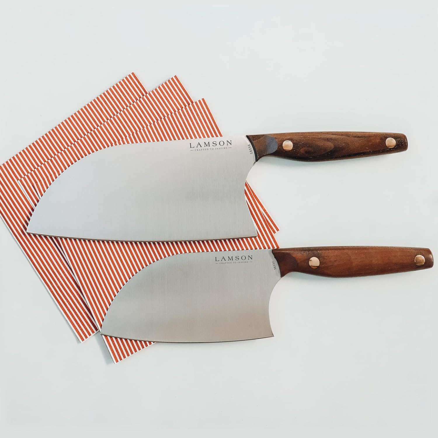 Lamson Vintage 2-Piece Chinese Santoku Cleaver Set