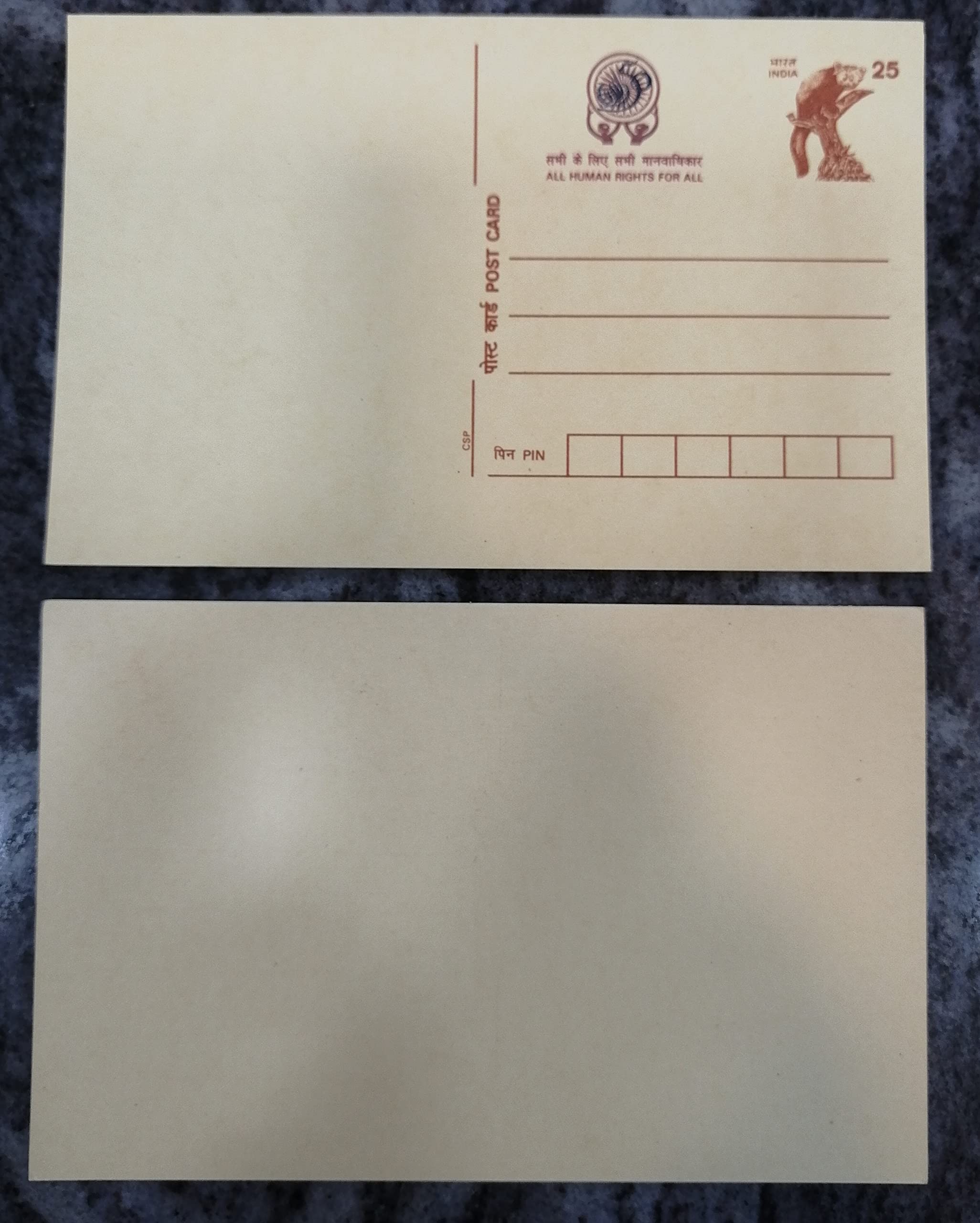 India 1998 Panda Commemorative Post Card MNH x 2 Pieces Stampbazar-image-3