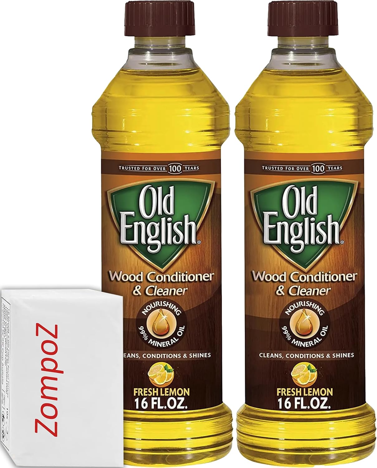 Old English Wood Furniture Polish, 2 Pack Mineral Lemon Oil