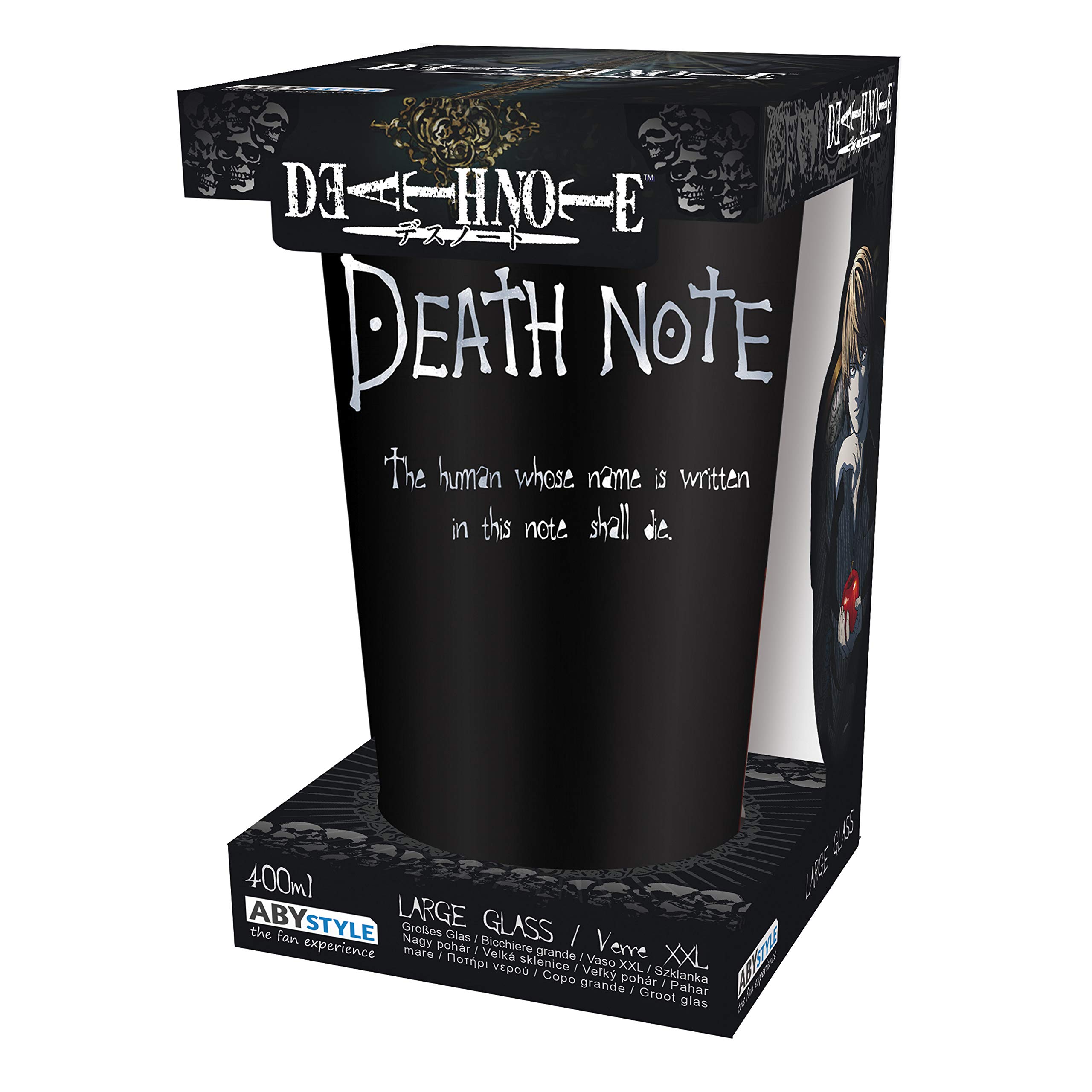 DEATH NOTE - Large Glass - 400ml - Ryuk - Matte