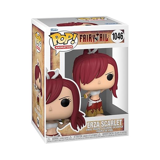 Funko Pop! Animation: Fairy Tail - Erza Scarlet - Figura De Vinilo Coleccionable - Idea De Regalo- Mercancia Oficial - Juguetes Para Niños Y Adultos - Anime Fans - Muñeco Para Coleccionistas