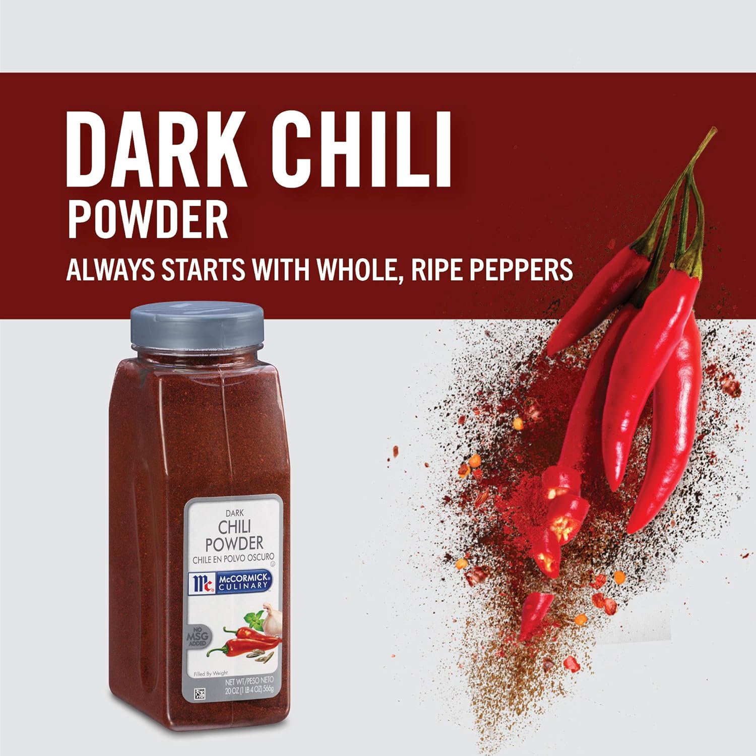 Blасk Frіdау Sаlе 2022 McCormick Culinary Dark Chili Powder, 20 oz - One 20 Ounce Container or Dark Chili Powder, Enhances Nachos, Tacos, Enchiladas and Dark Chocolate