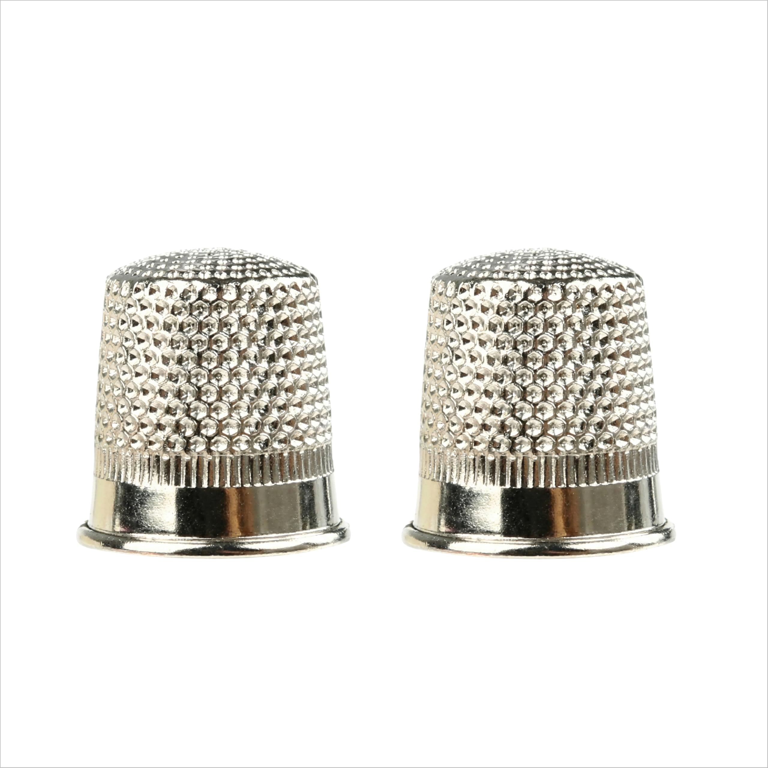 Sewing Metal Thimble - Pack of 2 - Fingertip Protection for ...