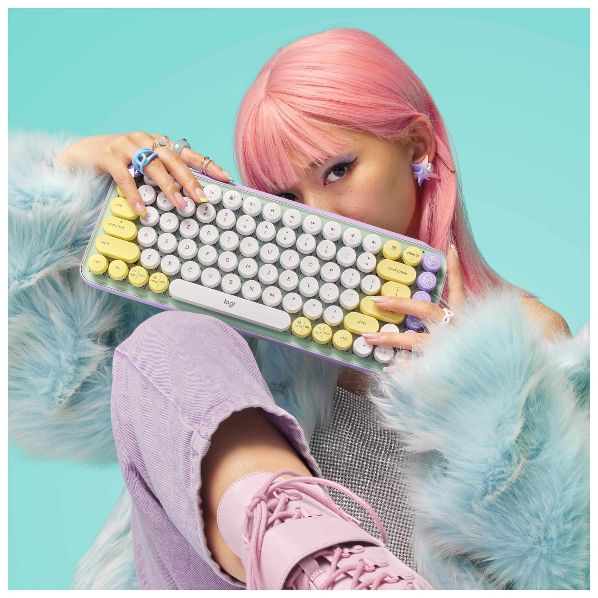 Logitech POP Keys Tastiera Meccanica Wireless - QWERTY US INT'L