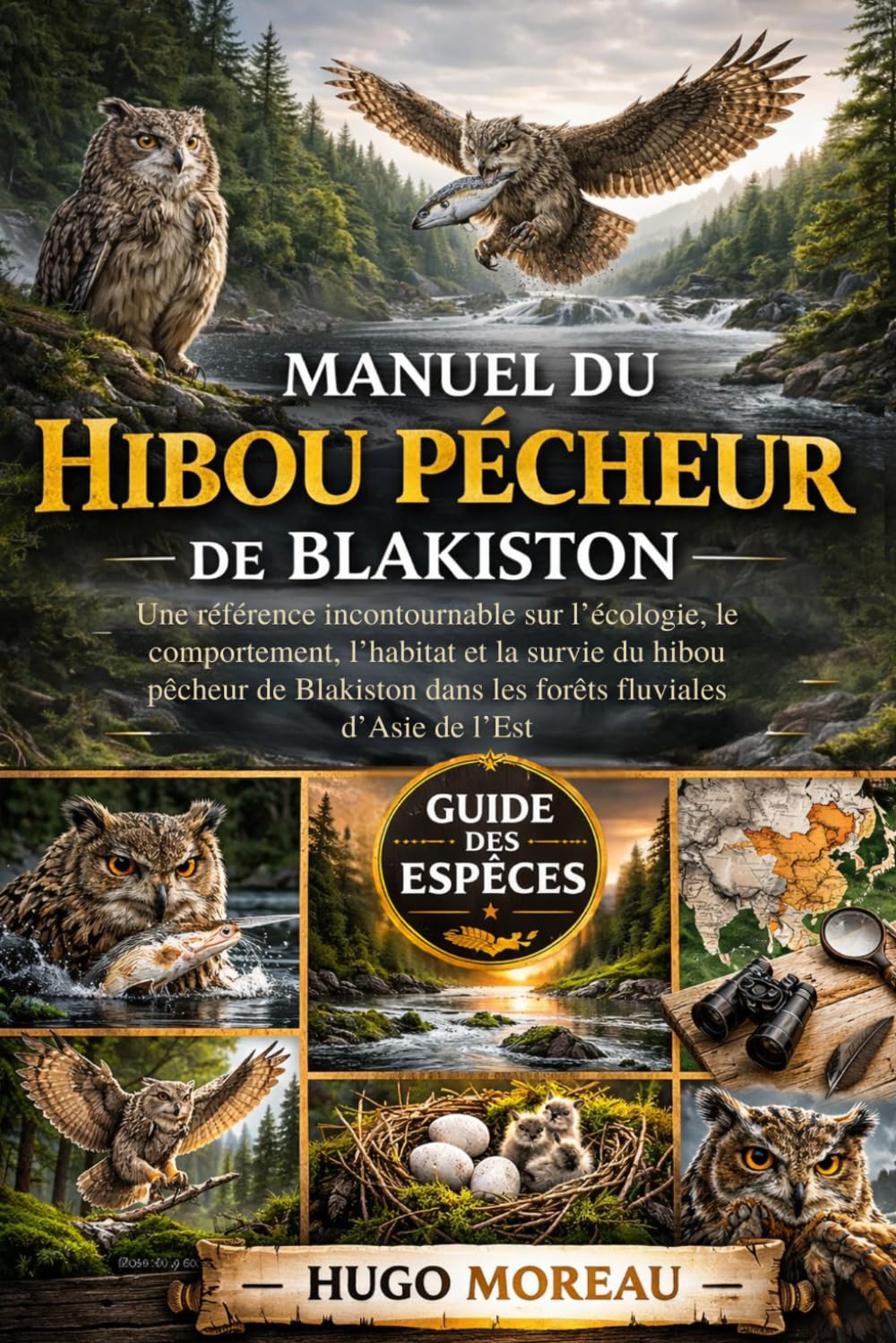 MANUEL DU HIBOU PÊCHEUR DE BLAKISTON: Une référence incontournable sur l’écologie, le comportement, l’habitat et la survie du hibou pêcheur de Blakiston dans les forêts fluviales d’Asie de l’Est