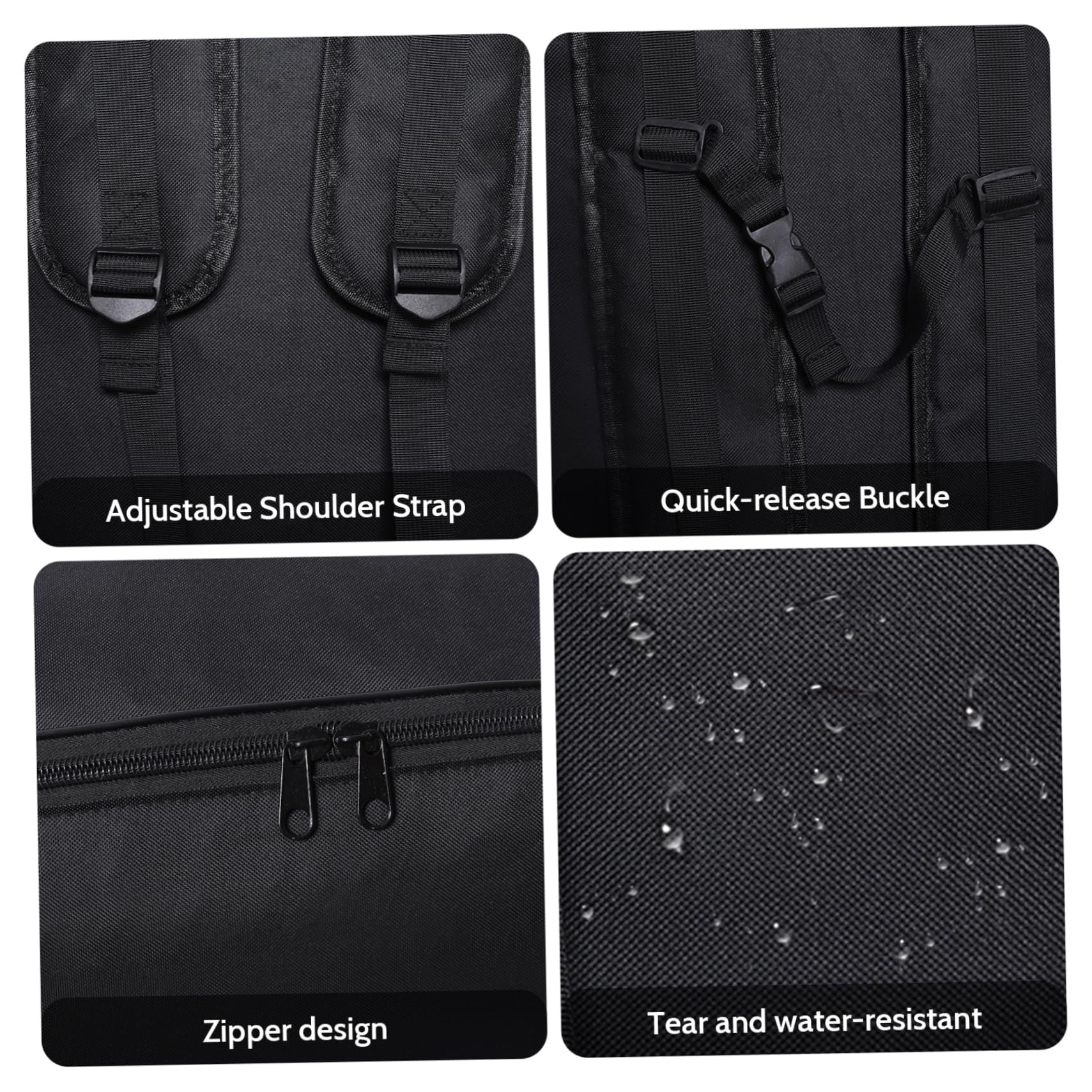 Zaino per tavola da paddle 94 x 41,9 x 24,1 cm, con cerniera, gonfiabile, con manico e cinturino con fibbia, borsa in nylon per tavola da surf, solo