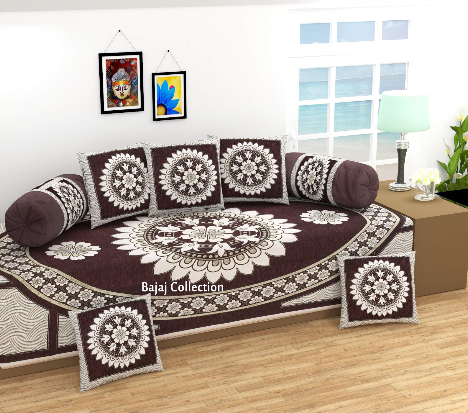 500 TC Chenille Diwan Set 8 Piece-image-37