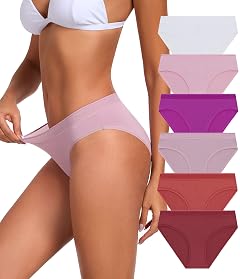 ANLIQI Modal Underwear Supersoft Hipster Panties for Women Pack Breathable Stretch Bikini Underpants Comfortable Undies