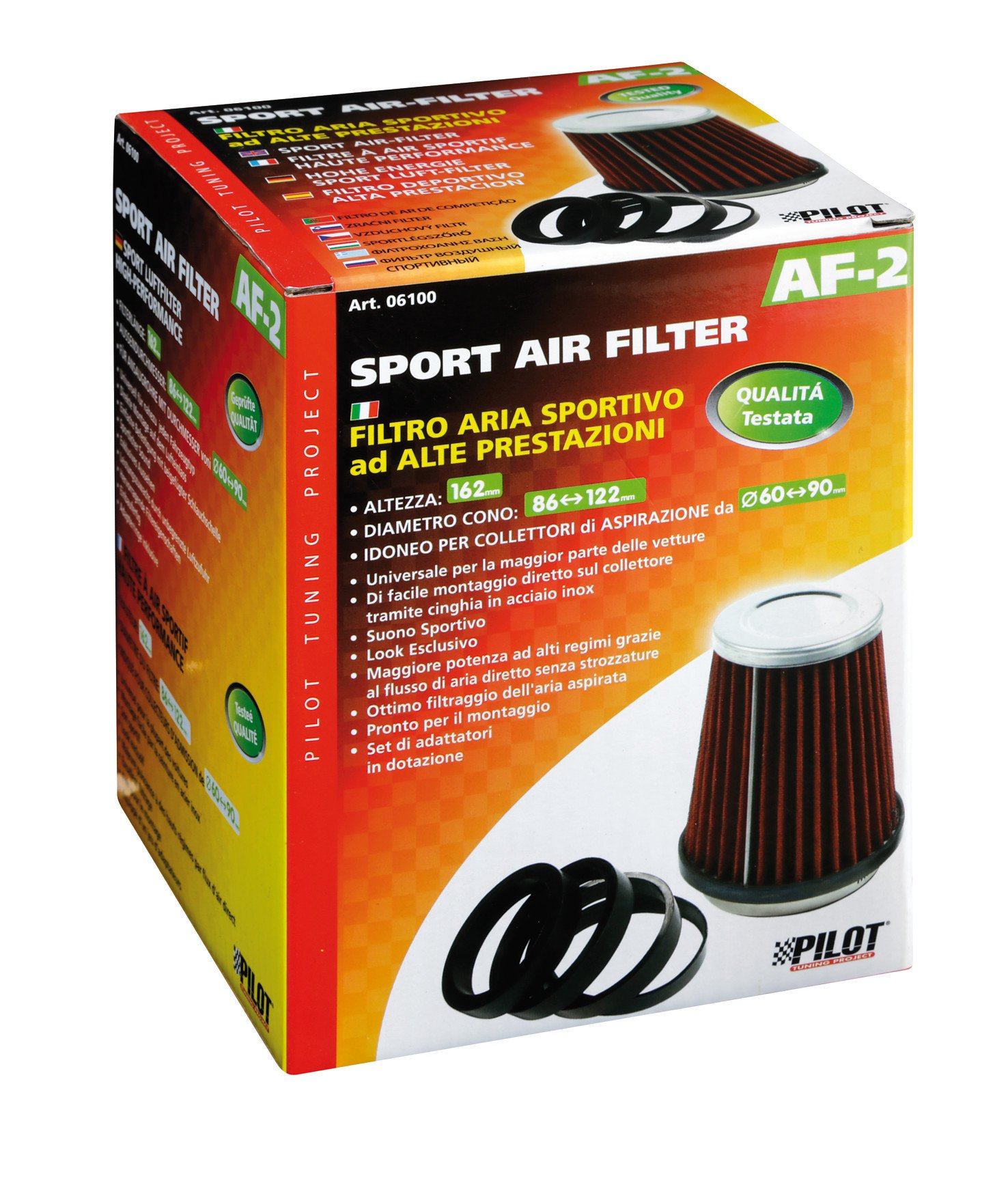 Lampa 06410 Filtro Aria PP40 Performance – Filtro Ad Alta Portata, Lavabile E Riutilizzabile Per Aumentare Potenza E Accelerazione