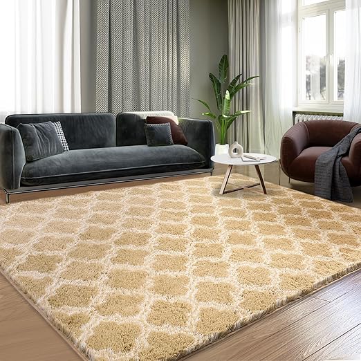 Puremy Area Rugs 8x10, Shag Rugs for Living Room, High Pile Fluffy