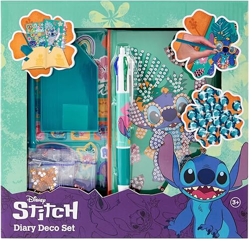 Set de journal Stitch pour enfants | Kit de peinture diamant à partir de 3 ans |