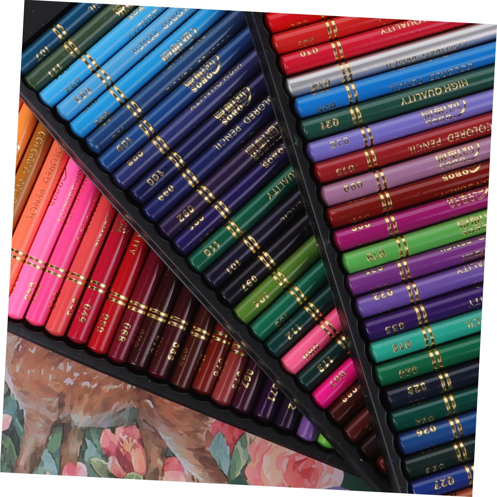 120 pièces Crayons de Couleur Huileux Assortis Boîte Transparente Couleurs Crayons de Dessin pour Adultes et Garçon Fille Mines Hexagonales Résistantes et Durables Set Artistique
