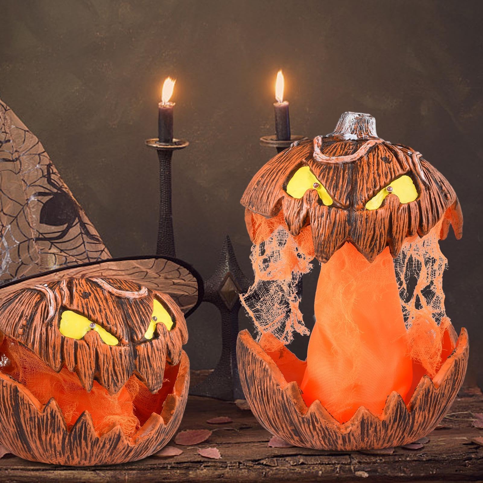 Dekoracja na Halloween dynia dekoracja biurka świecąca figurka