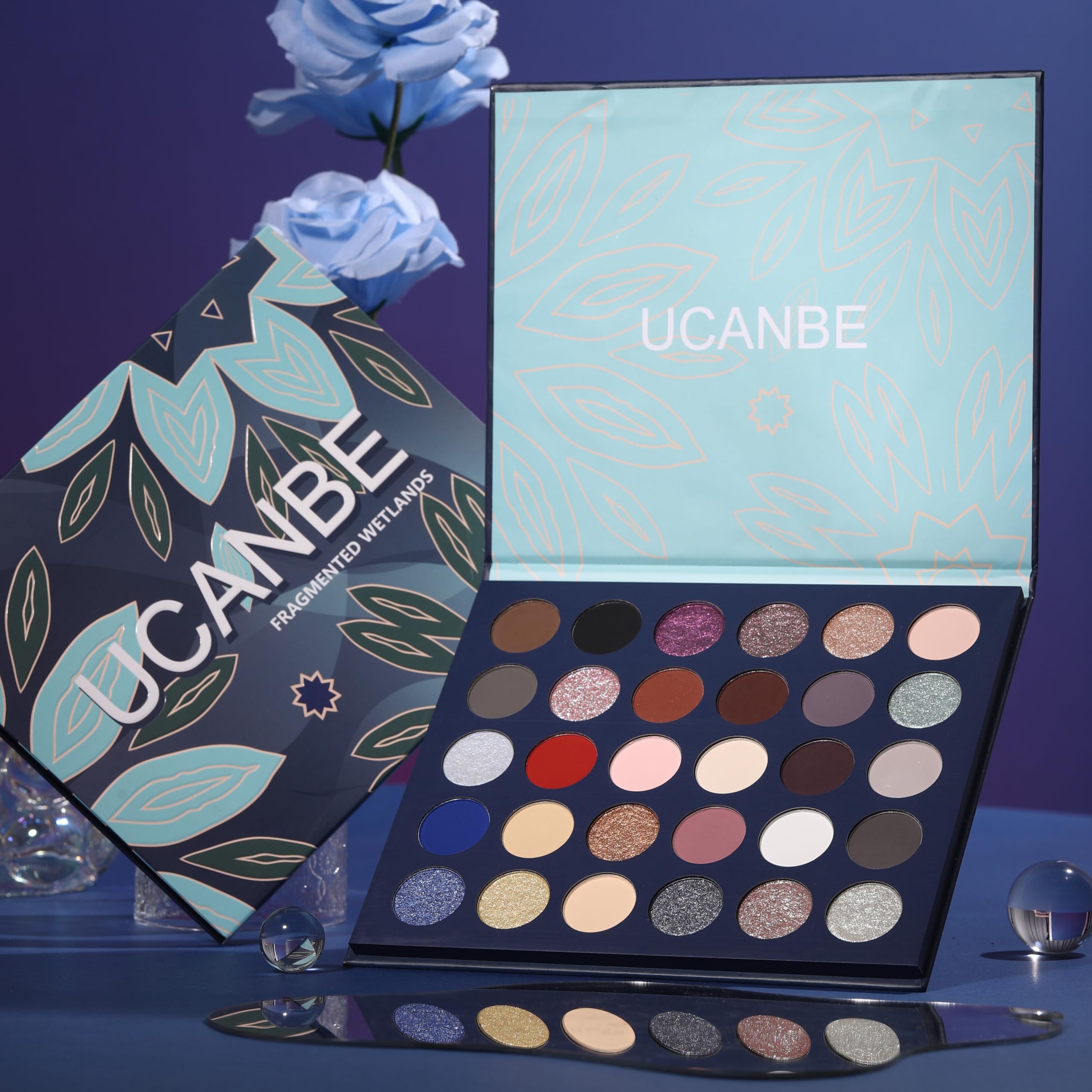 UCANBE 30 Color Eyeshadow Makeup Palette, Dark - Image 2