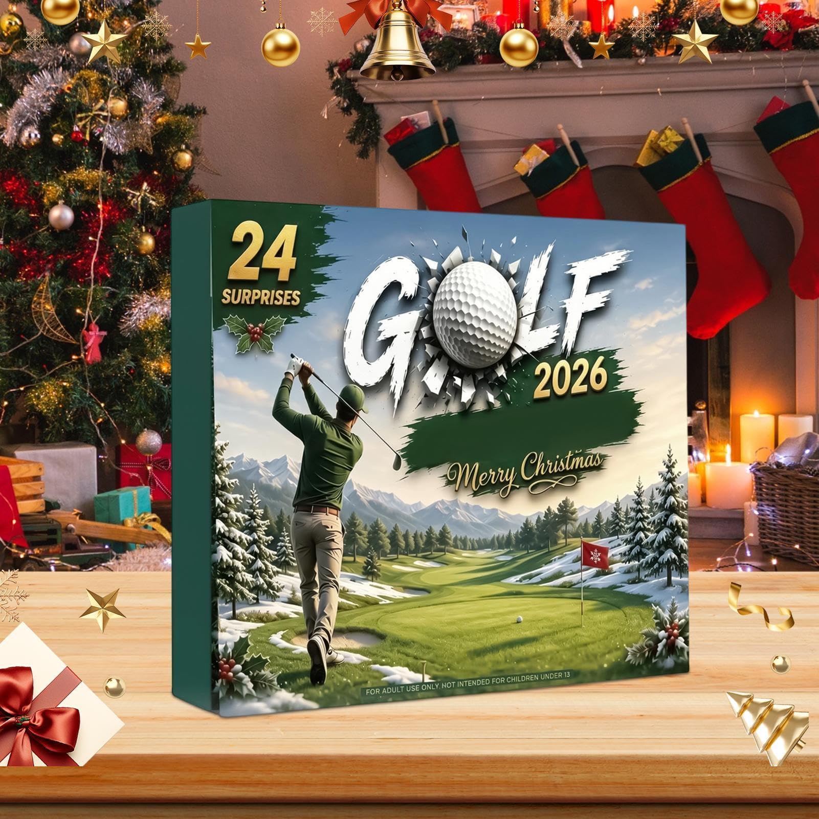 Calendario 'Avvento Golf 2026 24 Giorni di Natalizio Portatile 2026