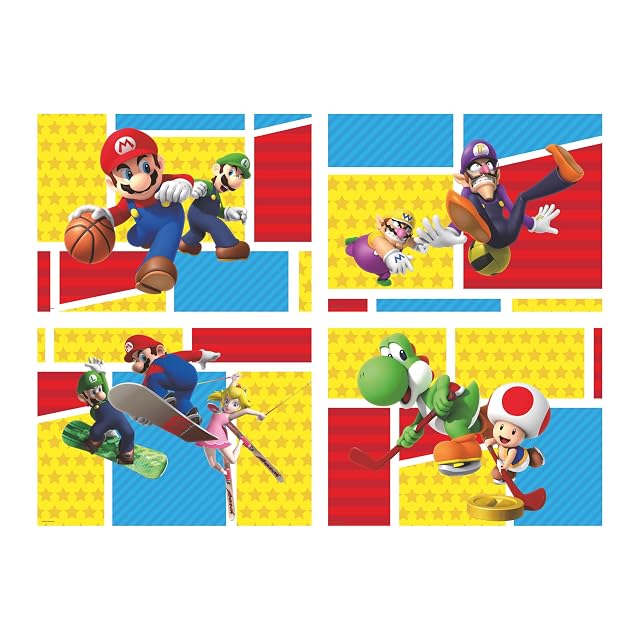 Ravensburger - Puzzles Super Mario Pack De 4 | Puzzle 5 Años O Más | Regalo Niño De 100 Piezas Cada Uno | Rompecabezas Niños De 36 X 26 Cm | Ravensburger Puzzle