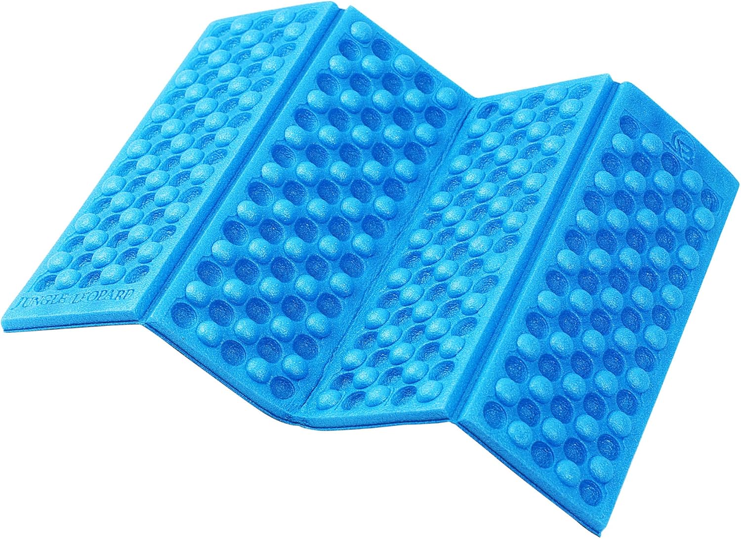 uxcell Lightweight Foldable Foam Hiking Seat Pad, unfolded, blue color