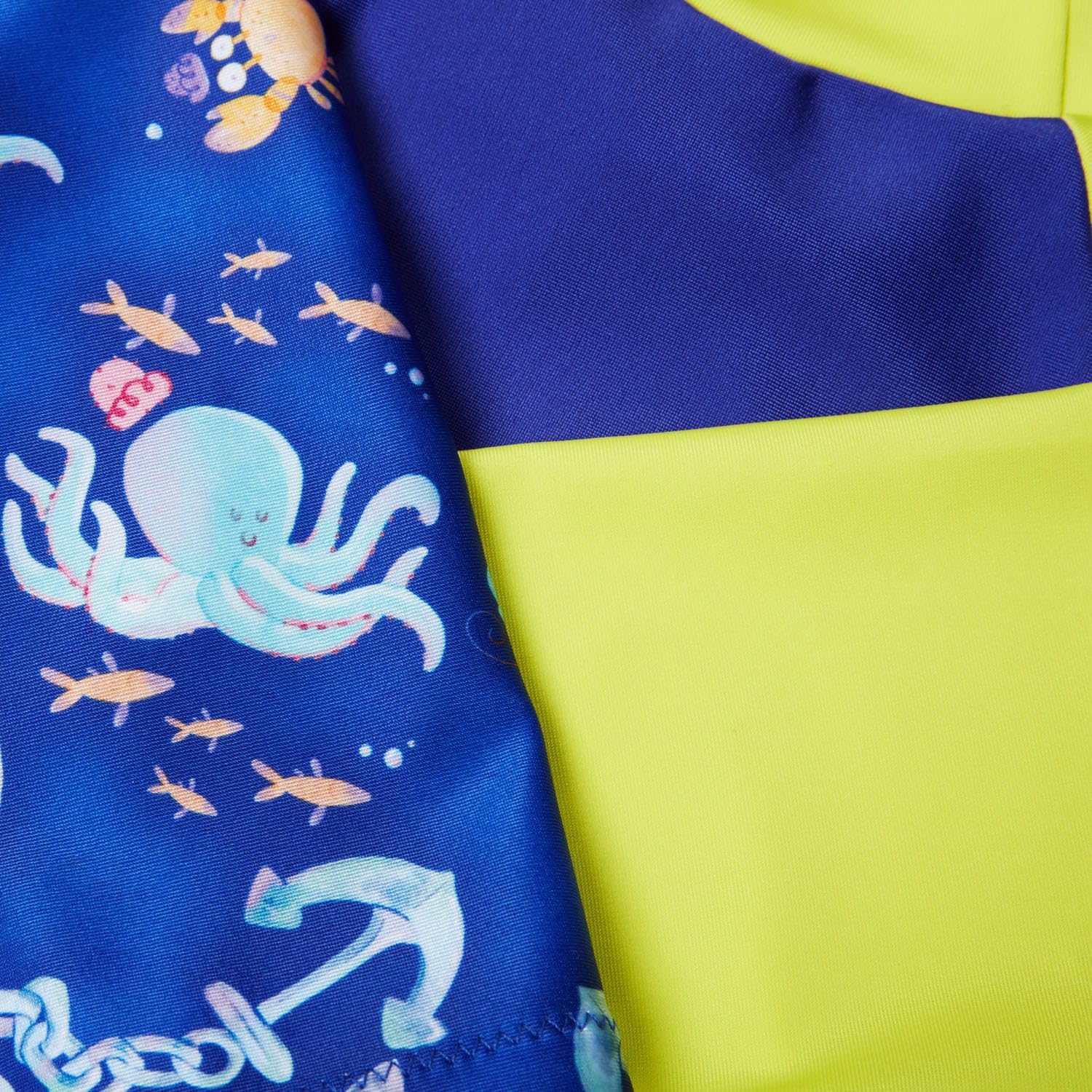 Speedo Conjunto de manga corta para niños y bebés, color azul