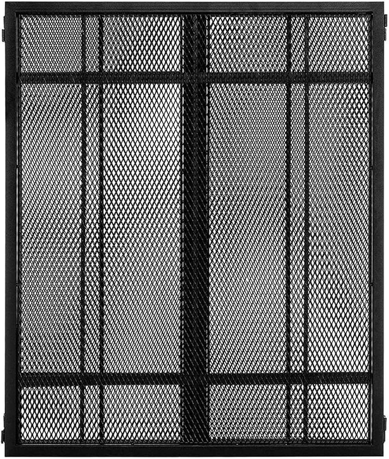 Indoor Fireplace Screen 3 Panel Foldable Fire Screen Protector Fireplace Fence with Leaves Pattern Indoor and Outdoor Freestanding Spark Guard for Baby Pet 131cm × 80cm Ensures Long-Lasting Use