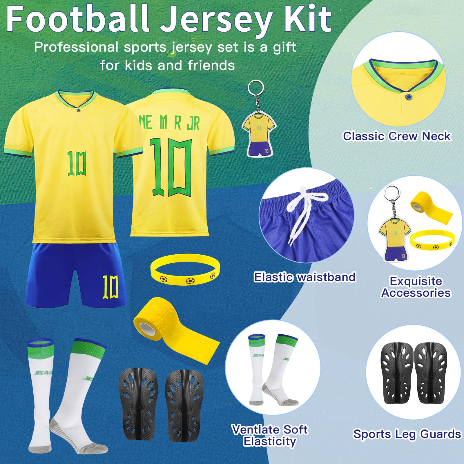 Maglia da calcio per bambini 2023/2024, maglia da calcio per ragazzi e ragazze