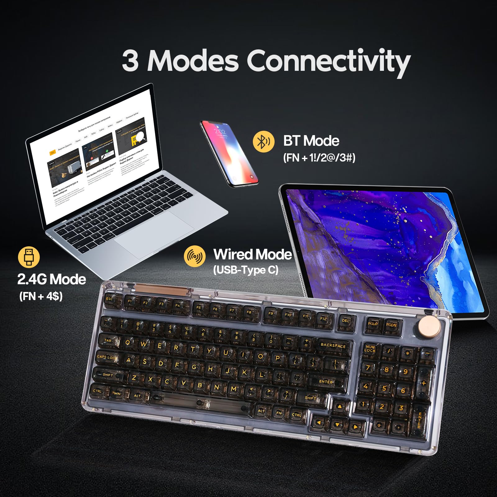 キーボード KiiBOOM Phamtom98 Keyboard KiiBOOM Phantom 98