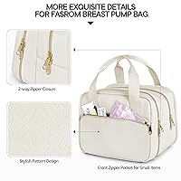 Vista 4 de Fasrom Bolsa portátil para extractor de leche con enfriador compatible con bombas Momcozy Medela y Elvie, funda de transporte portátil para madres