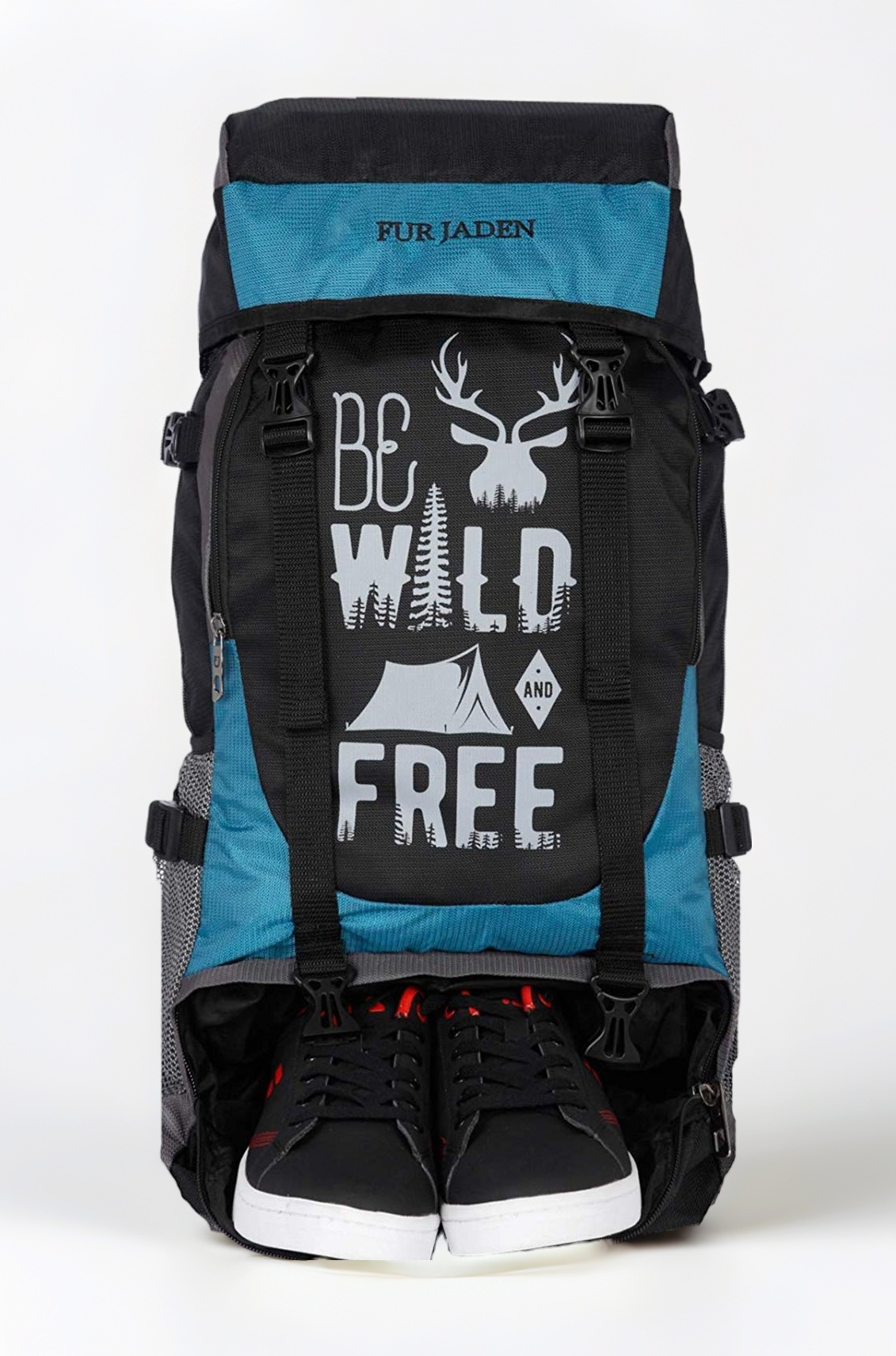 55 LTR Rucksack Travel Backpack Bag for Trekking, Hiking with Shoe Compartment