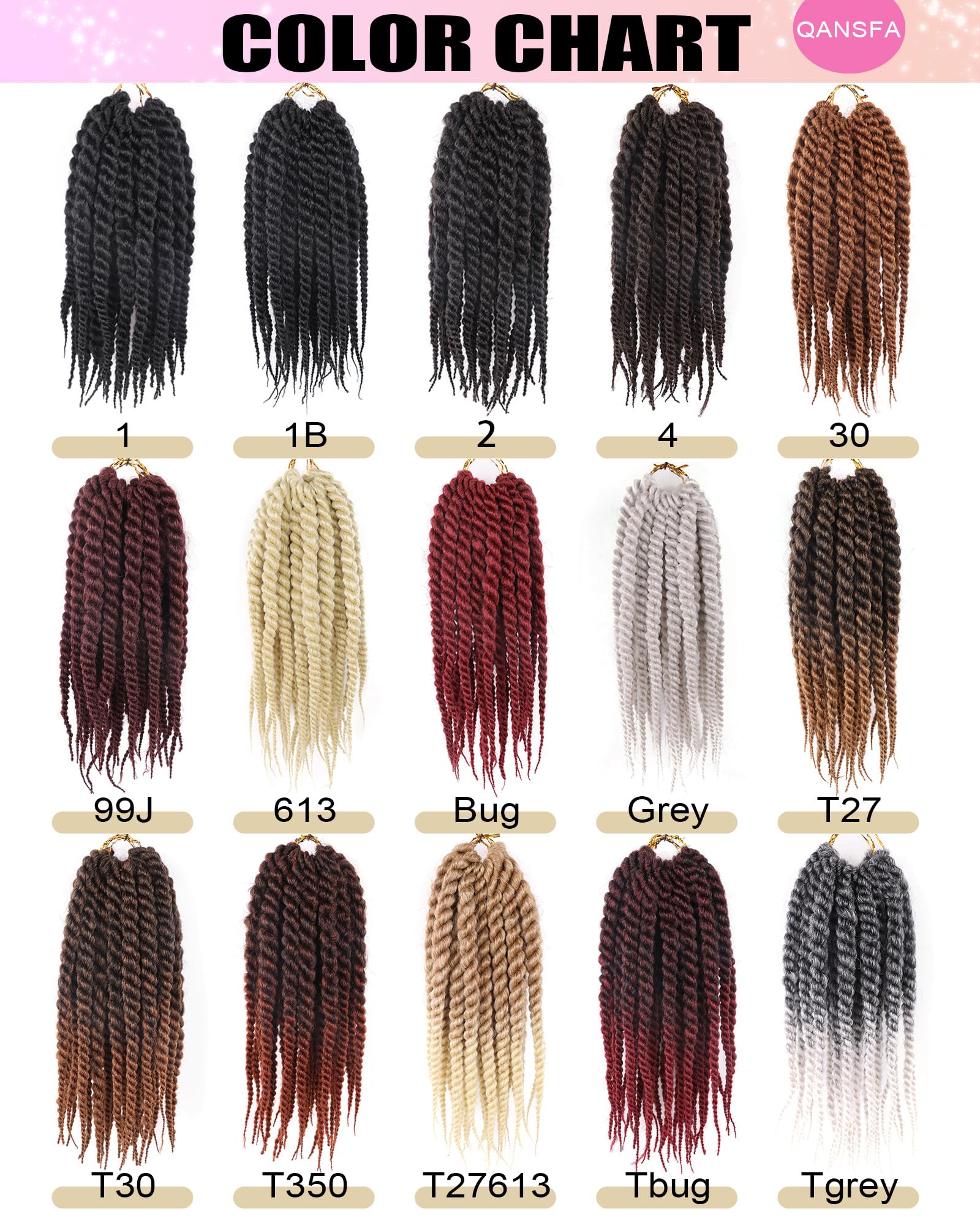 ドゥフルールです！★14KGF【200ペア18mm】K14GF Amazon.com : Jumbo Twist Crochet Hair 14 Inch 7 Packs Crochet
