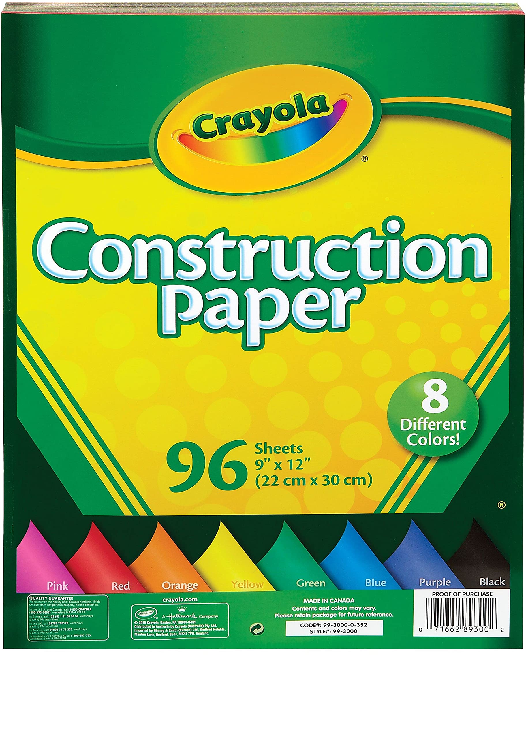 CrayolaConstruction Paper, 96 Sheets