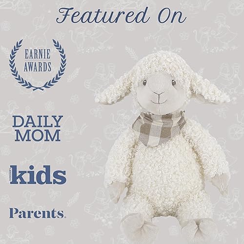 Miniatura 5 de MON AMI Lafayette - Animal de peluche de cordero suave de 12 pulgadas, juguete de animales de granja para todas las edades, juguete de peluche suave