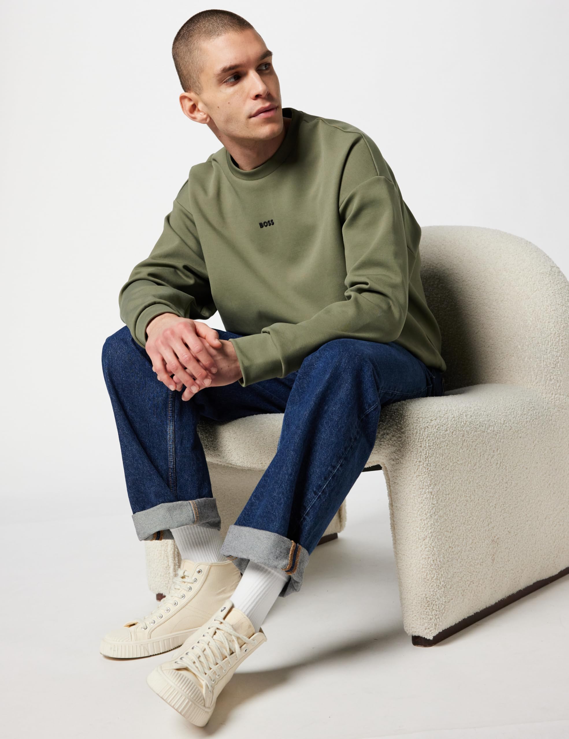 BOSS Herren Stenson 10272320 01 Sweatshirt