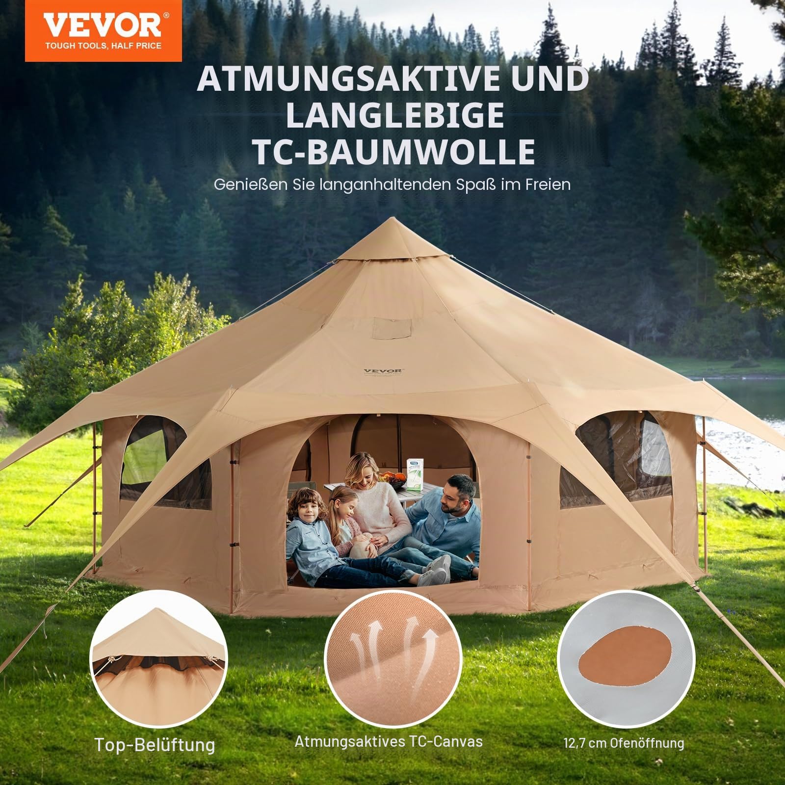 VEVOR Zelte, Segeltuchzelt