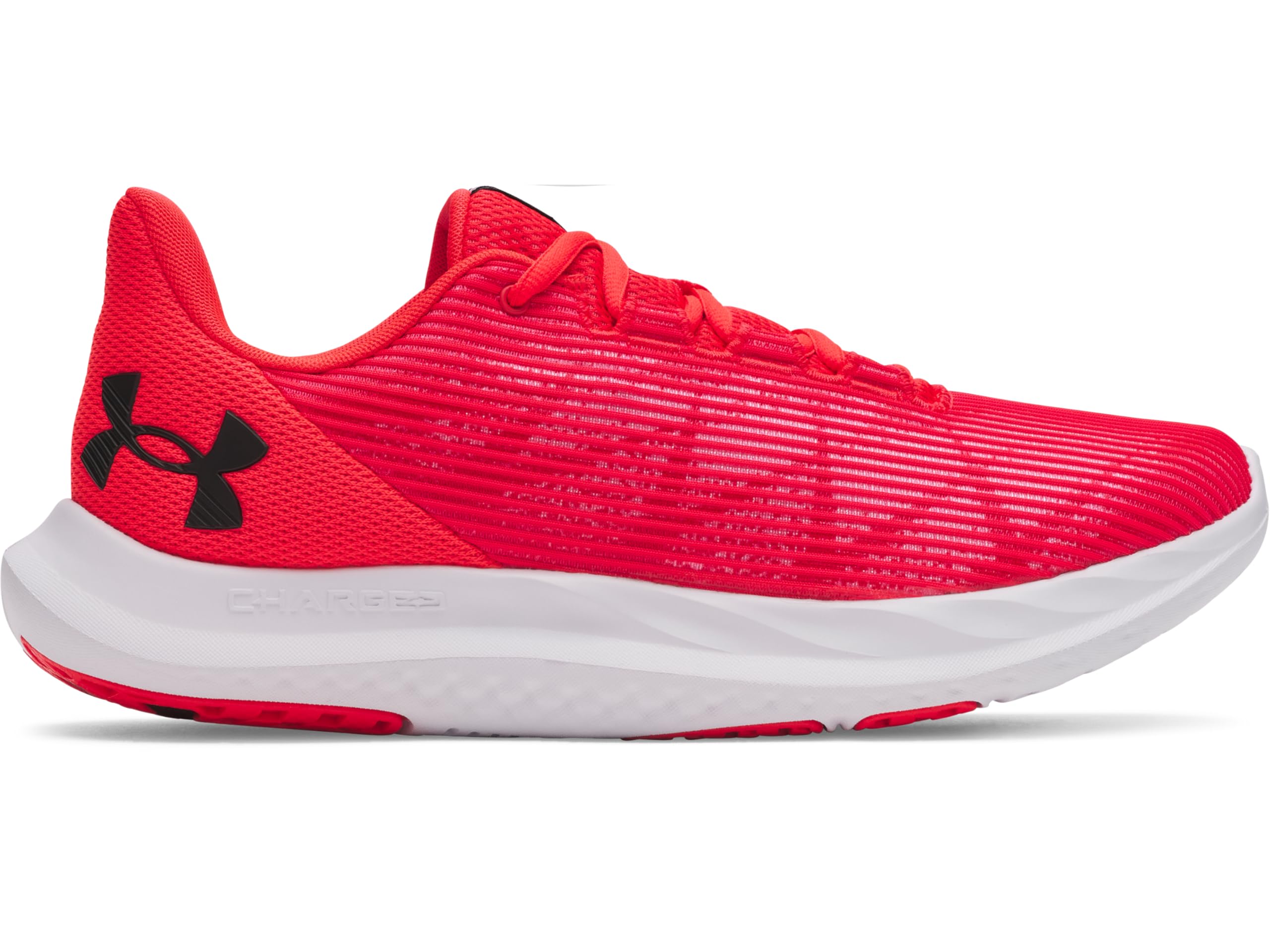 Under Armour Men's Charged Speed Swift, Lightweight and Ultra-Breathable Men's Runners, Running Shoes with Durable Rubber Outsole,Racer Red / Racer Red / Black,8