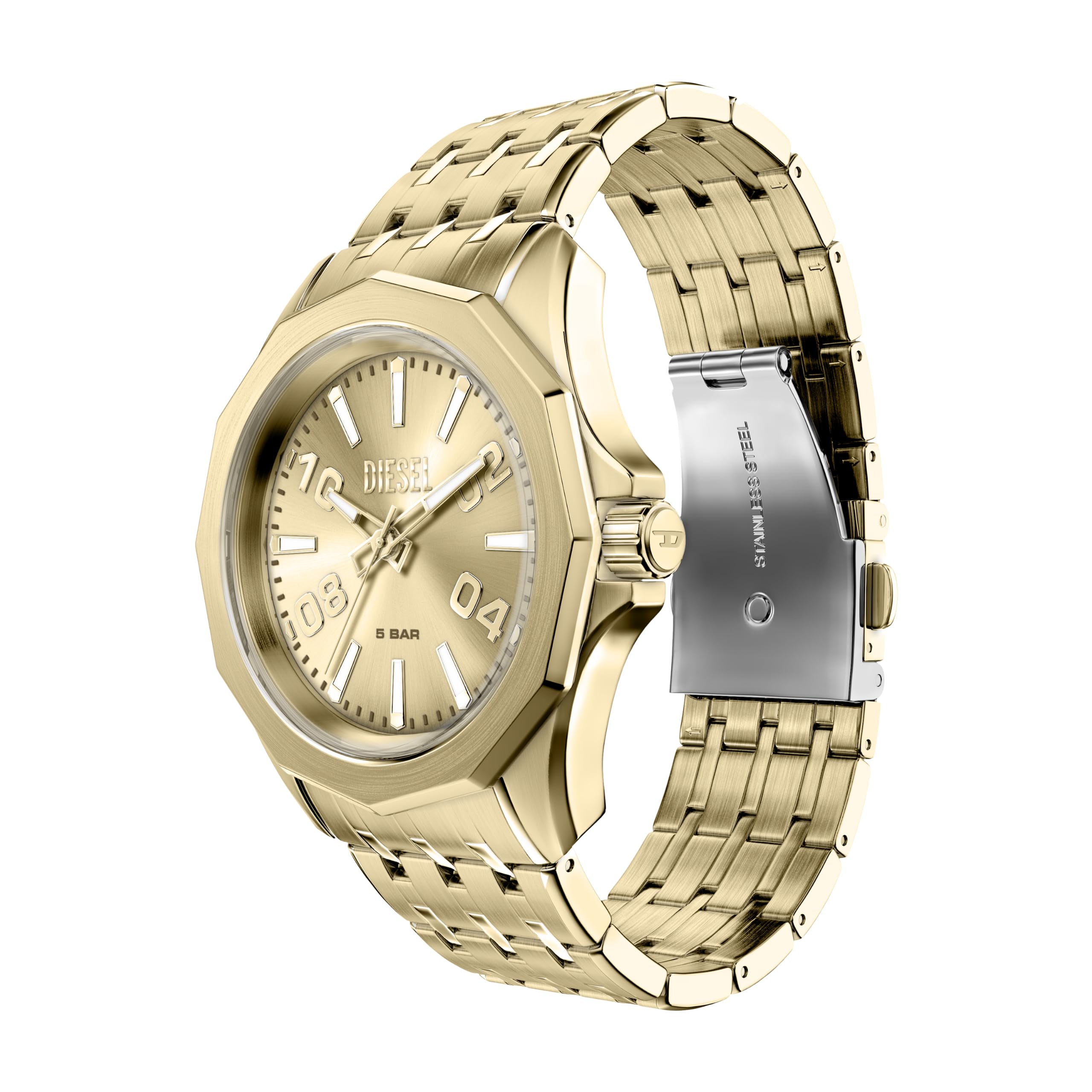 Diesel Stinger Reloj de Acero Inoxidable en Tono Dorado para Hombre, DZ2239