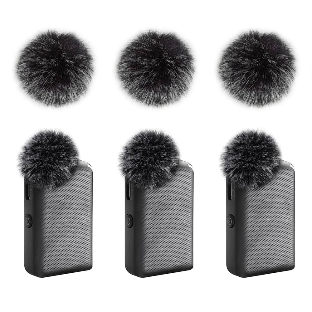 6-Pack Microphone Windscreen Wind Muff for DJI MIC Wireless