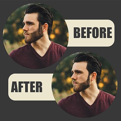 Beard Shaper Kit - Precision Styling Tool & Guide with Pencil