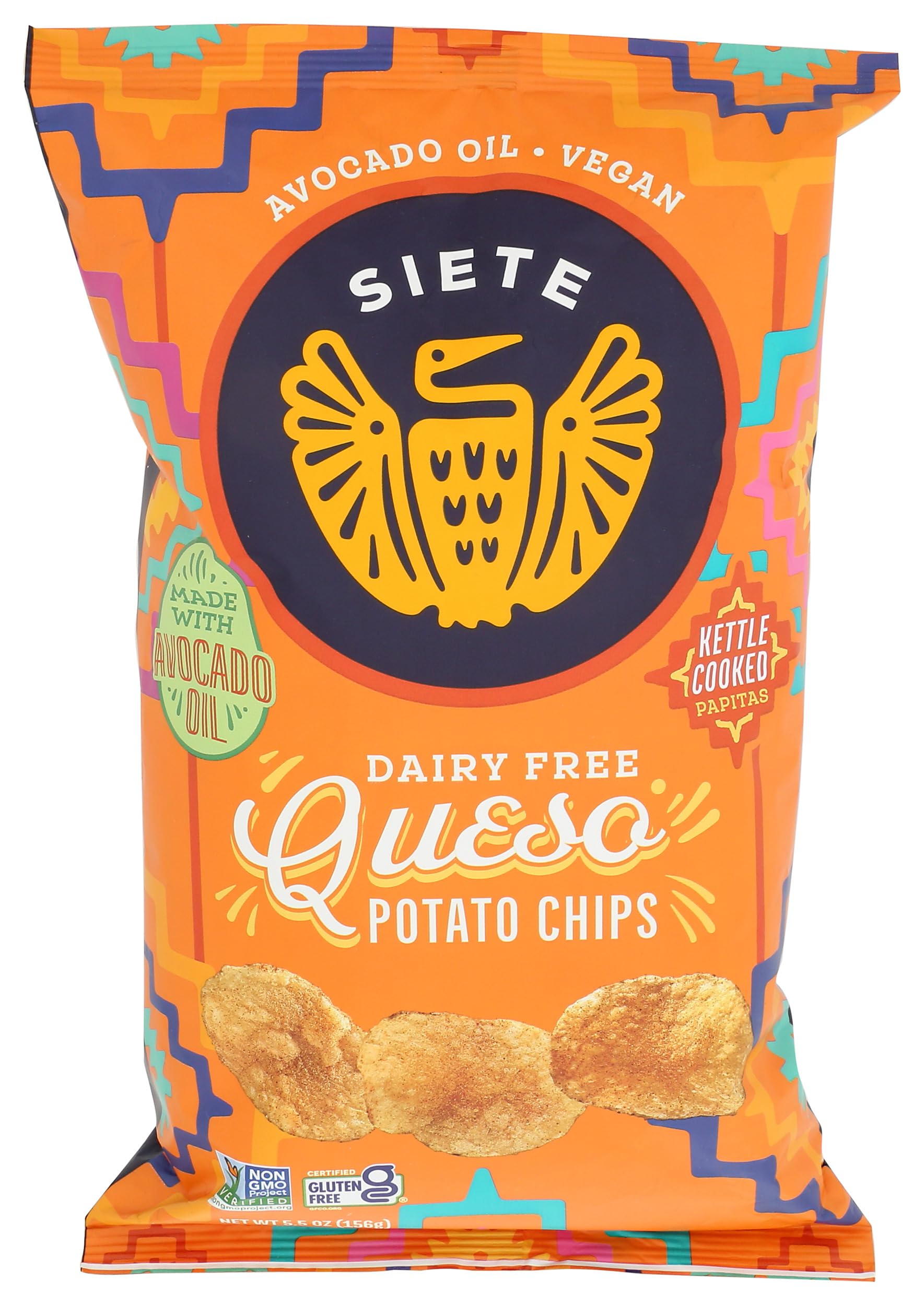 Siete Family Foods - Papas fritas Queso, 5.5 onzas