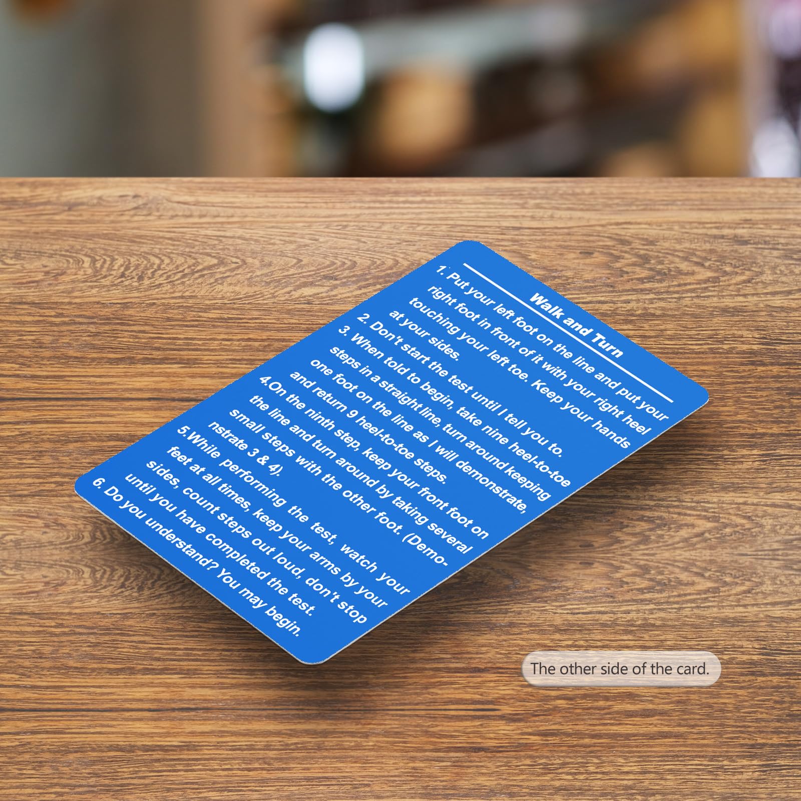 HGN Field Sobriety Test Aluminum Card Velinpun Metal SFST Cards - 3 ...
