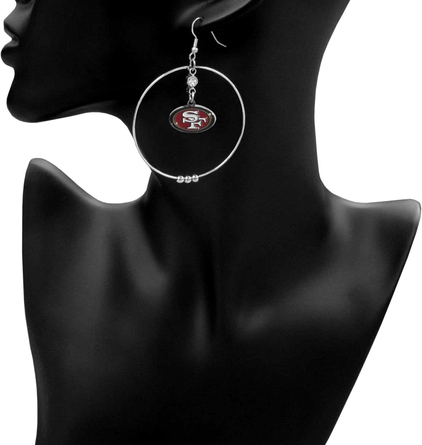 NFL 2-Inch Hoop Earrings - Image 2