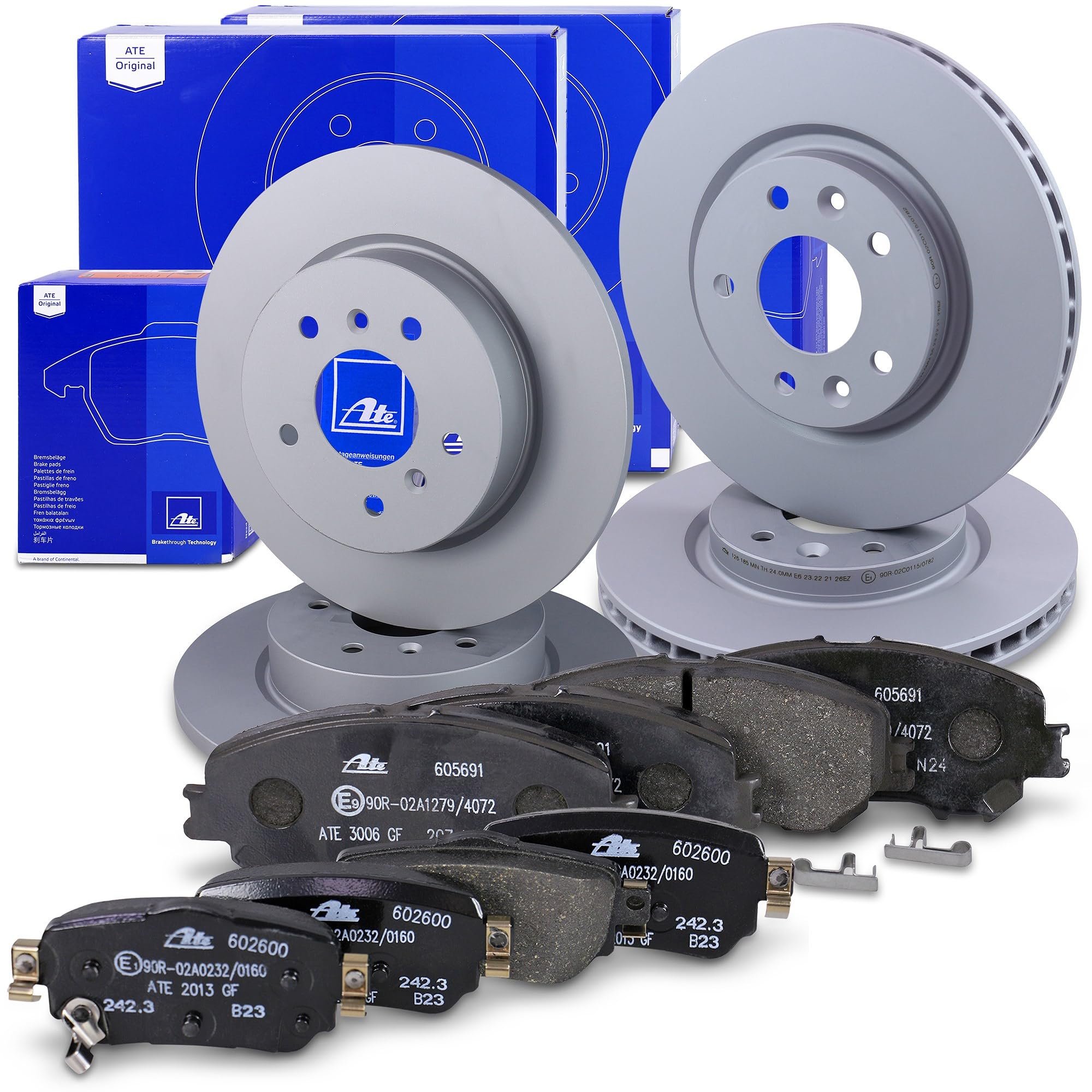 Set composto da Dischi freno + pastiglie freno anteriori e posteriori 41108448