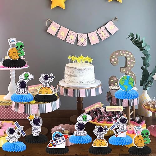 Miniatura 4 de 6 piezas de camión de bomberos de panal de abejas centro de mesa de camión de bomberos, centros de mesa Decro para departamento de bomberos,