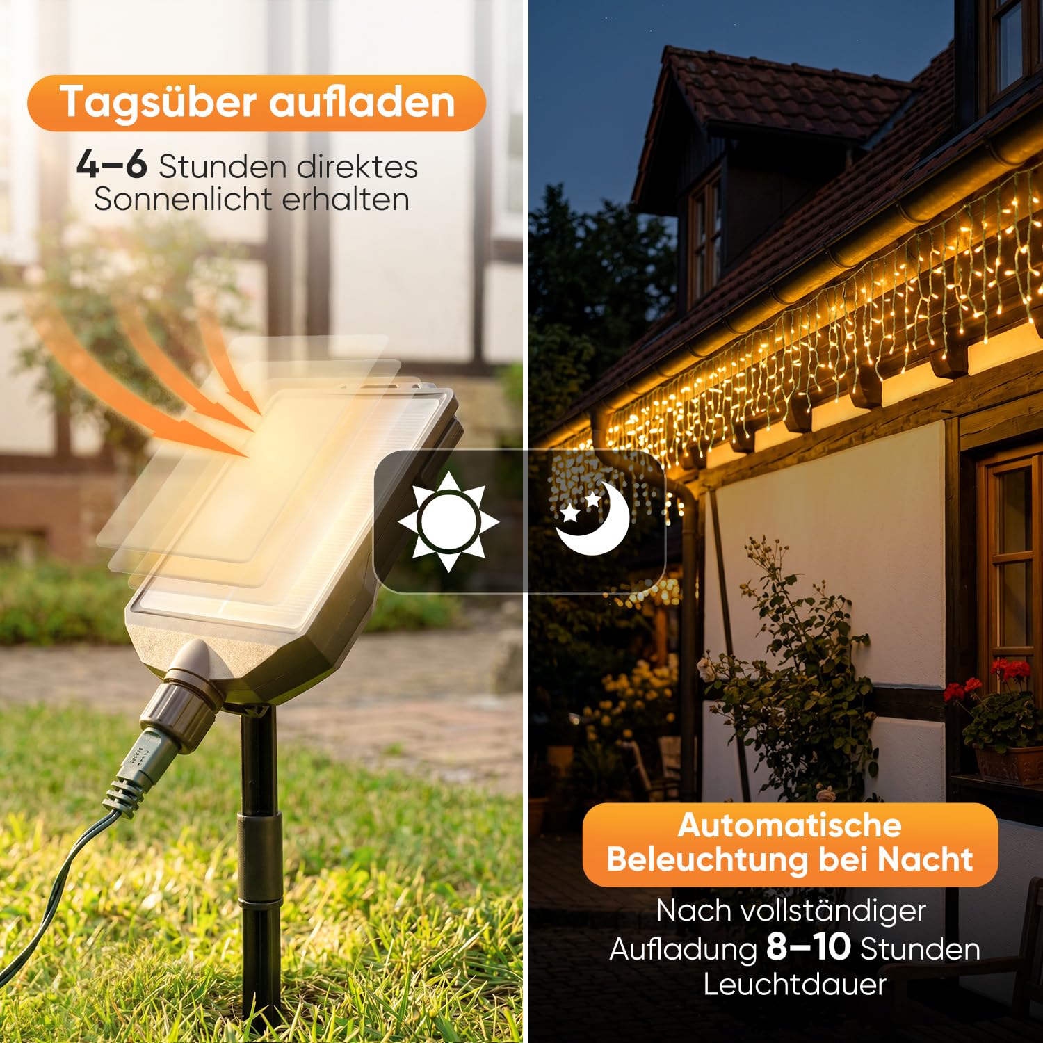 SALCAR Guirlande lumineuse solaire pour extérieur, 15,6 m, 480 LED, 13 modes, résistante aux intempéries, avec télécommande, pour jardin, balcon, décoration, blanc chaud