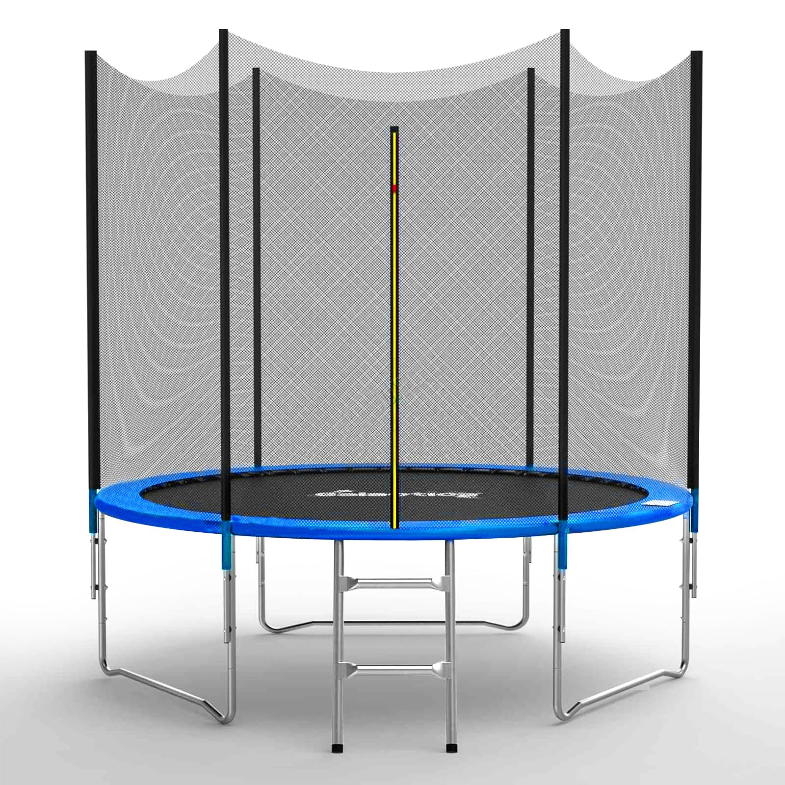 GALACTICA 6FT Round Trampoline Set Outdoor Garden Safety Net Enclosure Spring Jump Mat Padding Ladder GT-TS-05 Blue