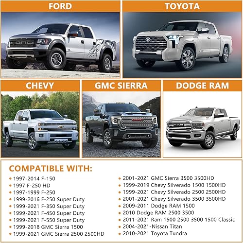 Vista 7 de Zhushan Extensión de arnés de cableado para remolque de 7 pies y 7 pines 56070, adaptador de enchufe de remolque para RV para Ford, Toyota, Chevy