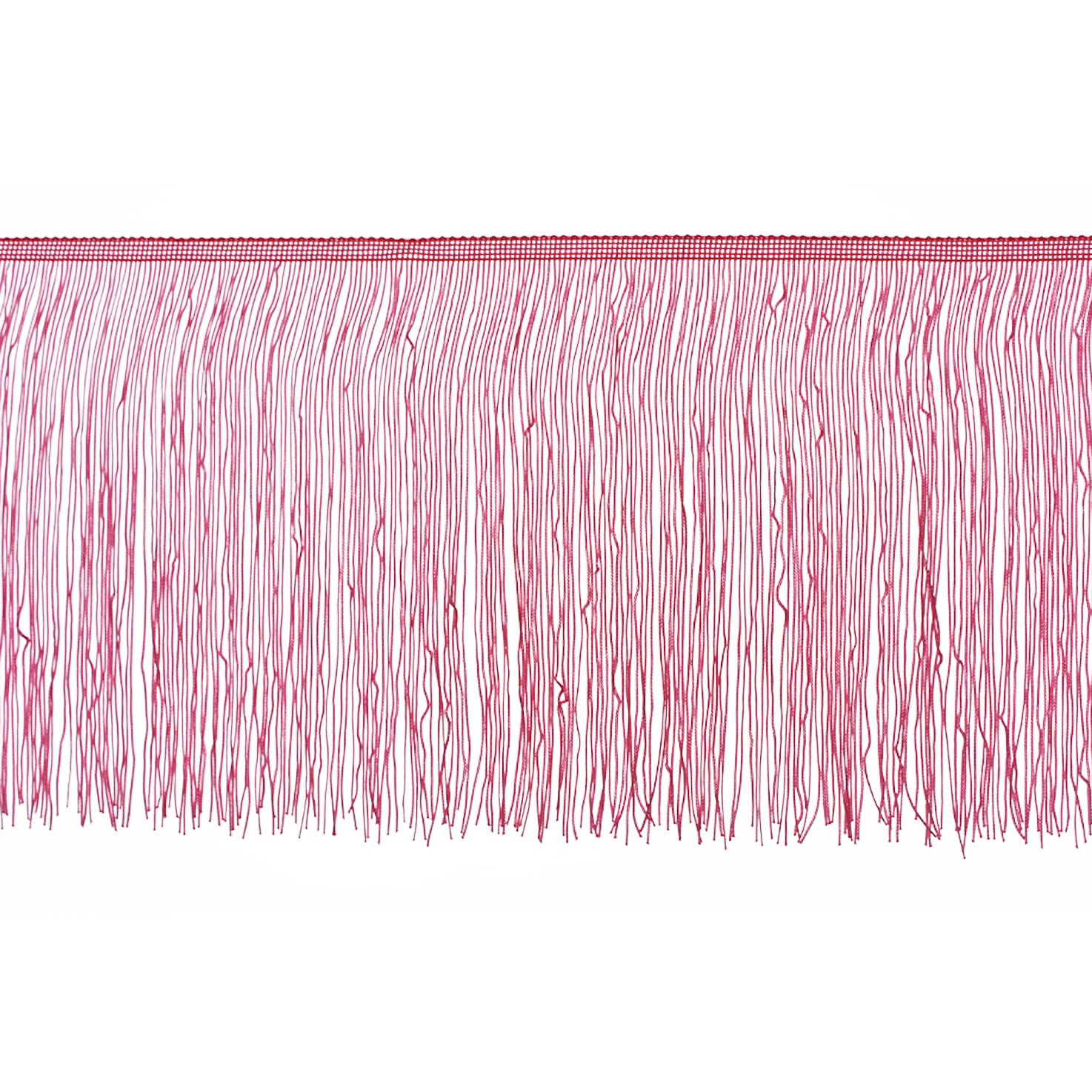 Yalulu 10 Meter Länge 20cm Breite Quaste Schnittfranse Fransen Geschnitten Fransenborte Trimmen Kostüm Lateinisches Kleid Garment Apparel Spitzenborte Nähzubehör (Rosa)