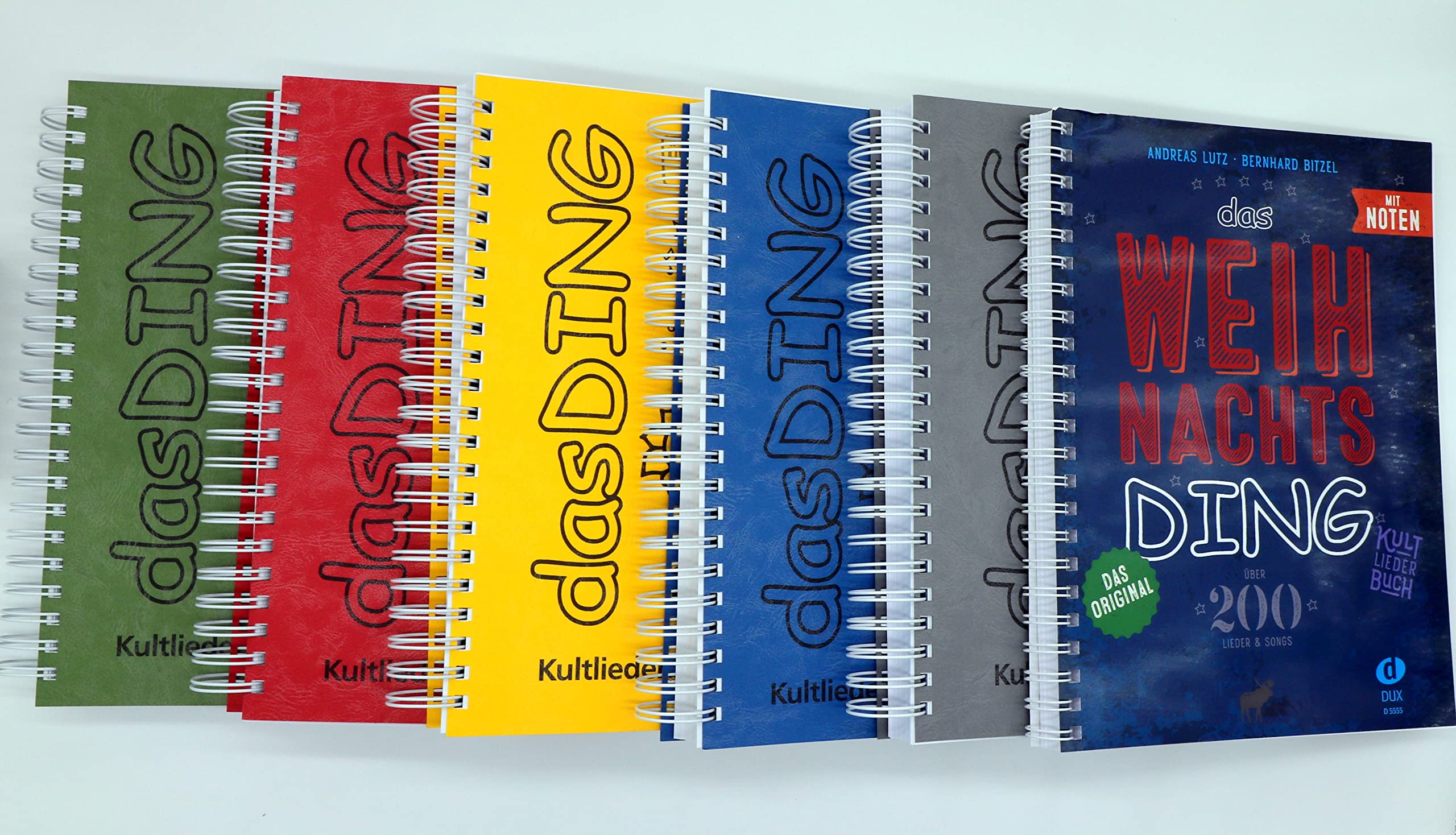 DAS DING Band 1-5 mit Noten Band 1 2 3 4 5 inkl. Inhaltsverzeichnis + das Weihnachts-DING + Geschenk