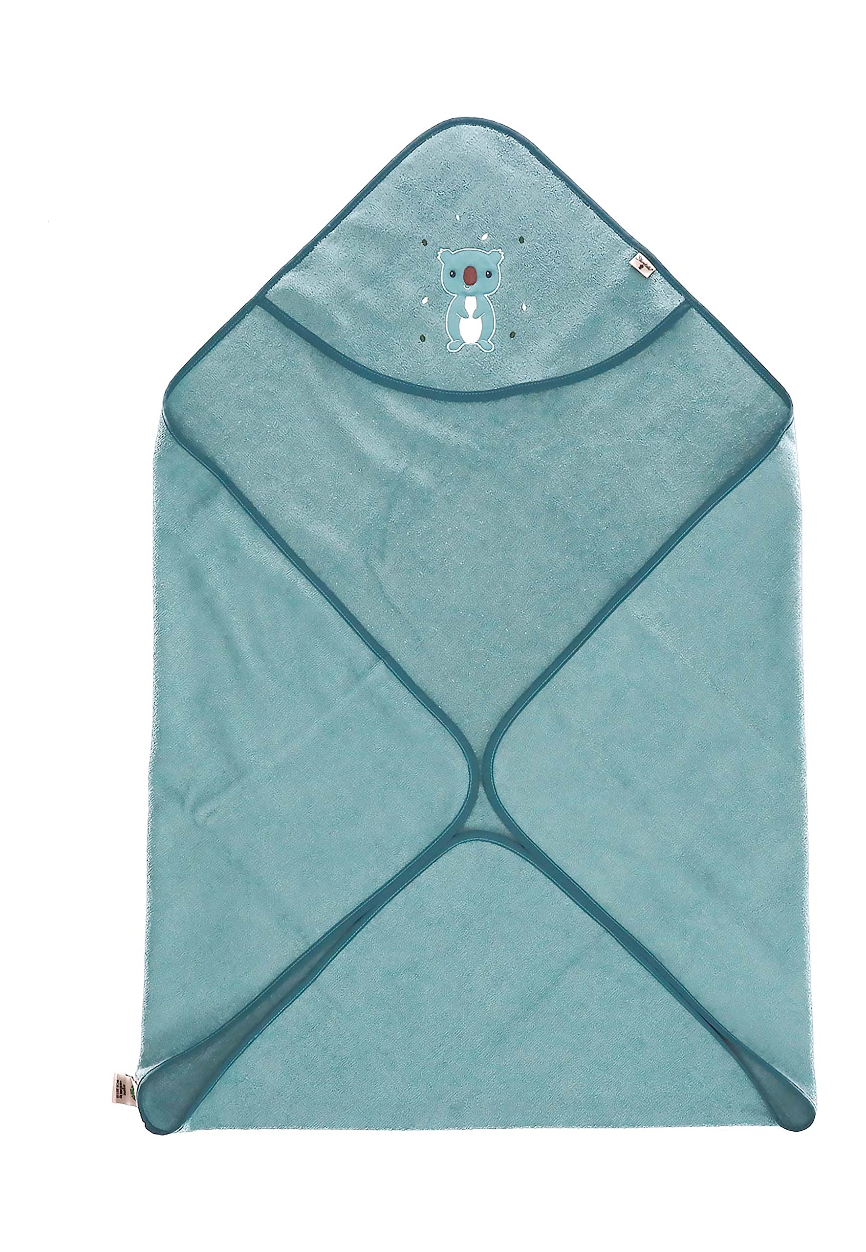 Sterntaler Asciugamano unisex per bambini con motivo koalamotiv - poncho da bagno per bambini con cappuccio - Bio - blu mélange